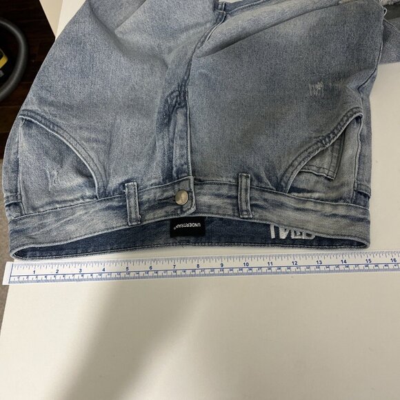 UNTP Undertrap Wide Leg Distressed Jeans Women's Size 30 - Picture 8 of 11